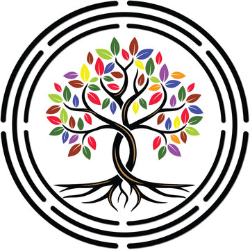 abstract tree vector illustration