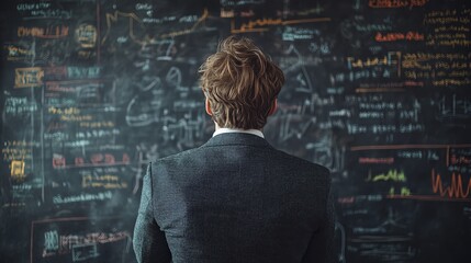 Leinwandbilder - Businessperson in a brainstorming session