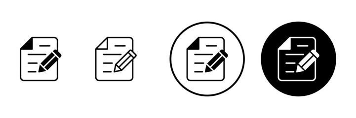 Note icon vector. notepad sign and symbol