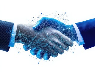 Poster - Digital Handshake: Synergy, Collaboration, and Networking in the Modern Business World.