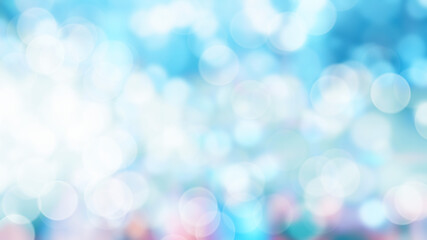 Wall Mural - blue abstract bokeh background blur