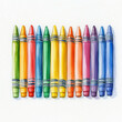© Sukifli Dakheng - Colorful crayons in row, playful and cheerful, ready to create