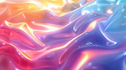 Poster - exploring a vibrant abstract background with iridescent gradients and flowing textures