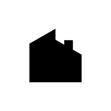 Home icon, house icon or sign.