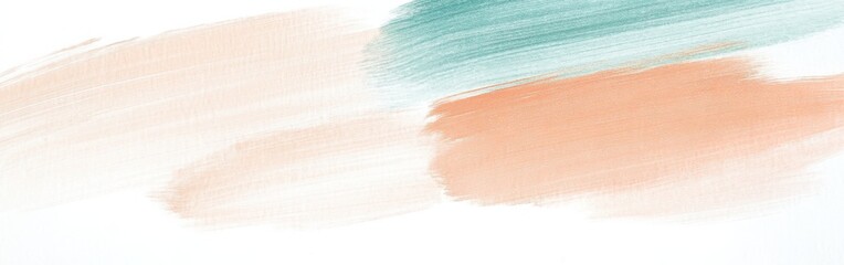 Poster - Minimalist composition of pencil strokes featuring soft colors and simple lines on a blank canvas