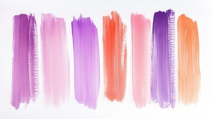 Poster - Explore vibrant colors with minimalist pencil strokes on a clean background showcasing artistic shades and smooth transitions