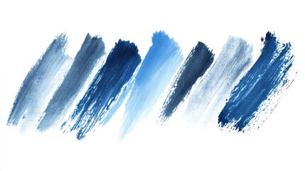 Poster - elegant pencil strokes blend seamlessly with jagged blue hues to create an abstract art piece that c