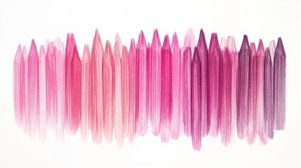 Poster - gradient of abstract pencil strokes transitions from soft pinks to deep purples creating a harmoniou