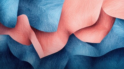 Poster - abstract pencil strokes showcase dynamic textures and colors in a playful composition with rough edg
