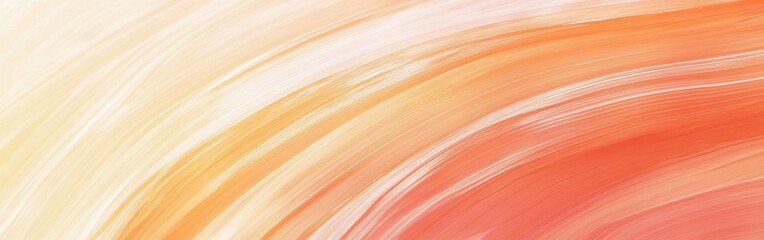 Poster - Circular pencil strokes create a soothing gradient transitioning from warm orange to soft yellow hues