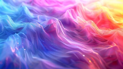 Poster - Exploring the dynamic beauty of an iridescent gradient texture