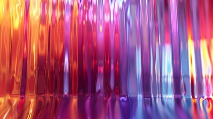 Poster - Gradient iridescent abstract background with flowing colors and vivid patterns for creative design projects
