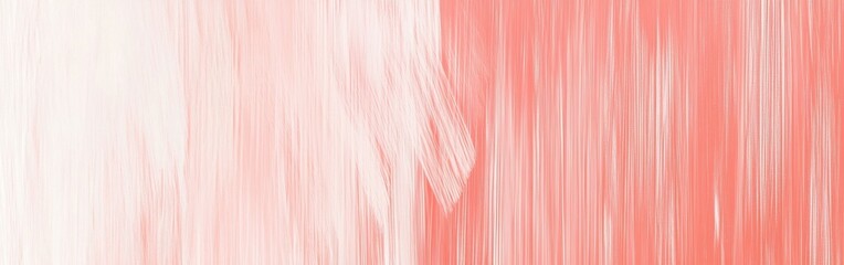 Poster - Elegant pastel coral pencil strokes create a minimalist gradient with soft intersecting lines for a serene aesthetic appeal