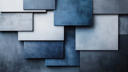 Poster - Elegant blue and gray pencil strokes gradient arranged asymmetrically for modern aesthetic appeal