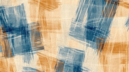Aufkleber - Elegant pastel strokes create a soft texture blending blue and amber hues in a stylish pattern