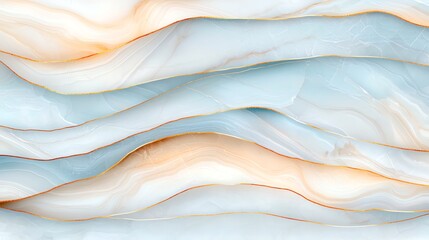 Poster - A stunning abstract background featuring soft, flowing layers of cool blue and warm orange tones. Ideal for design projects, presentations, and modern artwork inspiration.