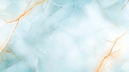 Poster - A stunning abstract marble background featuring soft blue tones and elegant golden veins. Perfect for use in design projects, invitations, and digital artwork.