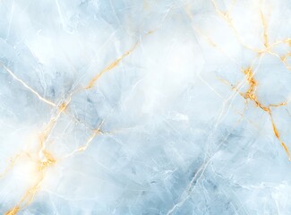 Poster - A stunning abstract marble texture featuring a smooth blue surface with golden veins. Ideal for backgrounds, wallpapers, or artistic projects needing elegance and sophistication.