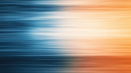 Fototapete - Artistic pencil strokes create a serene backdrop in muted blue tones blending with hints of soft orange