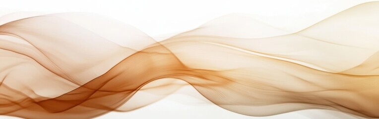 Aufkleber - Flowing lines create a tranquil atmosphere with warm earthy tones that evoke calmness and serenity