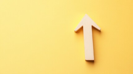 Poster - Minimalist success roadmap with an upward trajectory arrow, marking key growth milestones.