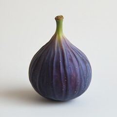 Poster - Fresh fig with soft purple skin ready for culinary delights or healthy snacking