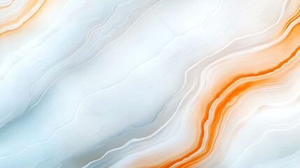 Poster - An abstract background featuring smooth curves and vibrant color waves in orange and blue tones. Perfect for creative projects, digital designs, and artistic presentations.