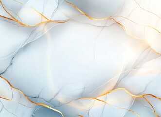Poster - An abstract background featuring soft, ethereal hues blended with delicate golden lines. Perfect for digital art, presentations, or creative projects requiring a modern touch.