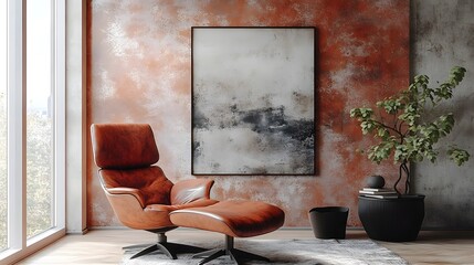Poster - Refined industrial modern texture with bold gradients layered smooth patterns and clean subtle tones that blend together in a rough charming aesthetic