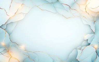 Poster - Elegant abstract background featuring soft blue hues and dynamic shapes. Ideal for presentations, graphics design, or as a backdrop for various creative projects.