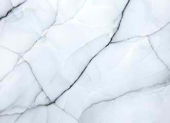 Poster - Elegant white marble texture with subtle veins, perfect for backgrounds, interiors, and design projects. Ideal for showcasing luxury, sophistication, and timeless beauty.