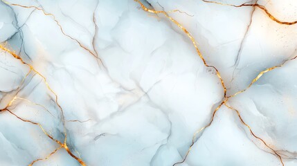 Poster - Blue marble texture with gold veining, perfect for backgrounds, wallpapers, or design elements. Its smooth surface adds a touch of sophistication.