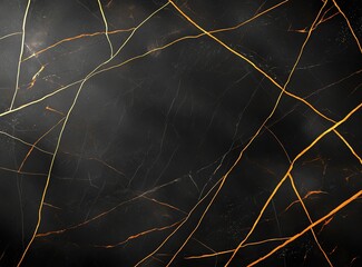 Poster - Black marble texture with striking golden veins, perfect for backgrounds, modern designs, and luxury themes in graphic and interior design.