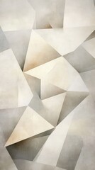 Aufkleber - overlapping geometric layers create a calming composition in soft shades of pale