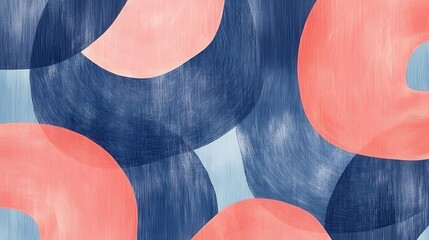 Aufkleber - Minimalist pencil strokes form an abstract background with soft colors and flowing shapes in a calming composition