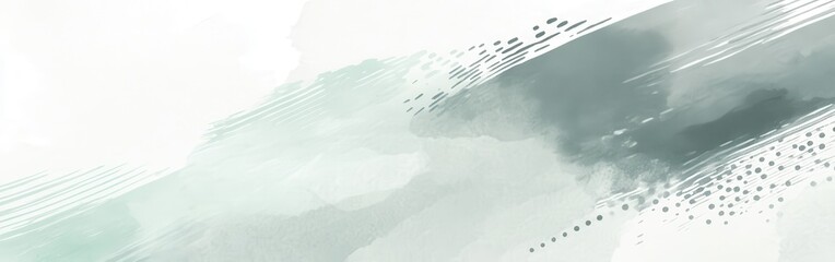 Poster - Muted mint gradient created with elegant pencil strokes evokes tranquility and creativity in a minimalistic setting