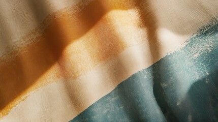 Aufkleber - Elegant gradient of pencil strokes on textured fabric with soft hues shining in natural light