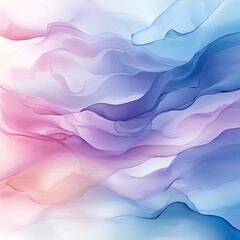 Poster - A beautiful abstract background featuring soft waves of pastel colors blending effortlessly, ideal for creative projects and digital designs.