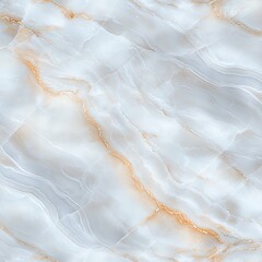 Poster - A beautiful light blue and white marble texture with delicate golden veins, perfect for use in elegant backgrounds, design projects, or interior decor materials.