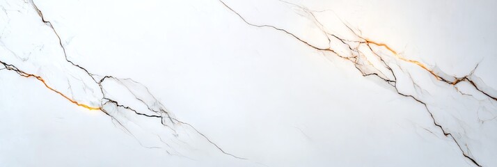 Poster - A close-up view of a beautiful white marble surface, showcasing intricate patterns and natural veining. Ideal for design, decor, and architectural projects.