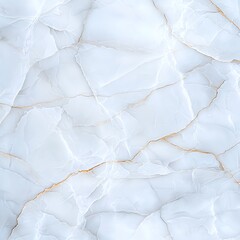 Poster - A close-up view of elegant white marble with subtle golden veins
