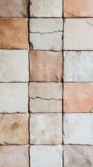 Aufkleber - Textured wall showcasing muted beige and warm peach tones in a contemporary interior design setting