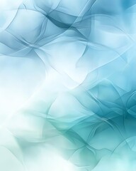 Poster - A serene abstract background featuring soft blue tones and flowing shapes. Ideal for creating a calming atmosphere in designs, presentations, or digital art projects.