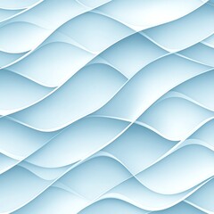 Poster - A serene wave pattern in soft blue tones creates a soothing visual effect. These smooth curves evoke tranquility and calmness, perfect for backgrounds or artistic projects.