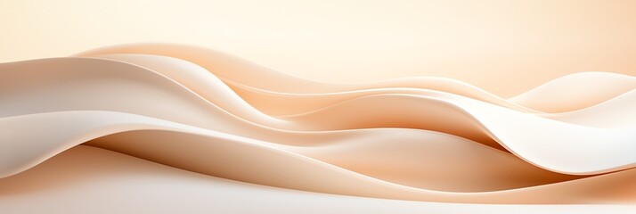 Poster - A soft, flowing abstract design featuring gentle curves and warm hues that create a serene atmosphere, perfect for various creative projects and digital backgrounds.