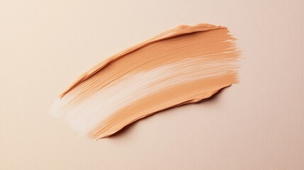 Leinwandbilder - Minimalist art featuring pale amber pencil strokes on a soft background showcasing simple elegance