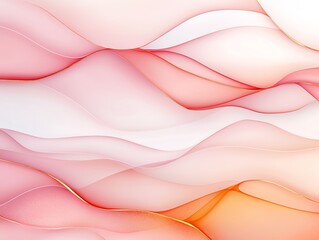 Poster - A vibrant abstract background featuring flowing waves in shades of red and pink, creating a sense of fluidity and elegance, perfect for design projects and creative applications.