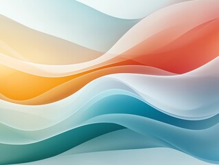 Poster - A vibrant abstract wave design that showcases a blend of flowing colors. This dynamic composition creates a sense of movement and energy, perfect for modern projects.