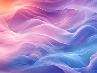 Poster - An abstract composition featuring flowing waves of soft pastel colors, creating a serene and dreamy atmosphere perfect for backgrounds, wallpapers, and creative projects.