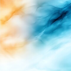 Poster - An abstract digital background featuring a blend of orange and blue hues, creating a soothing atmosphere perfect for web design, presentations, or artistic projects.